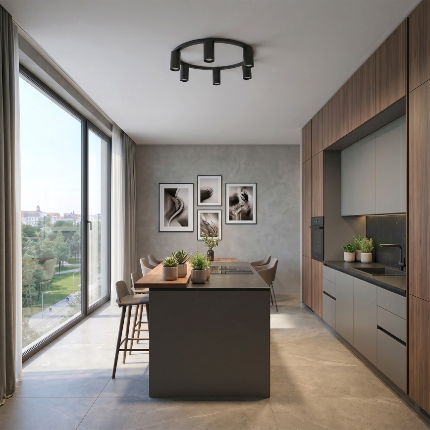 BRILAGI - Ceiling light SELE 6xGU10/30W/230V black