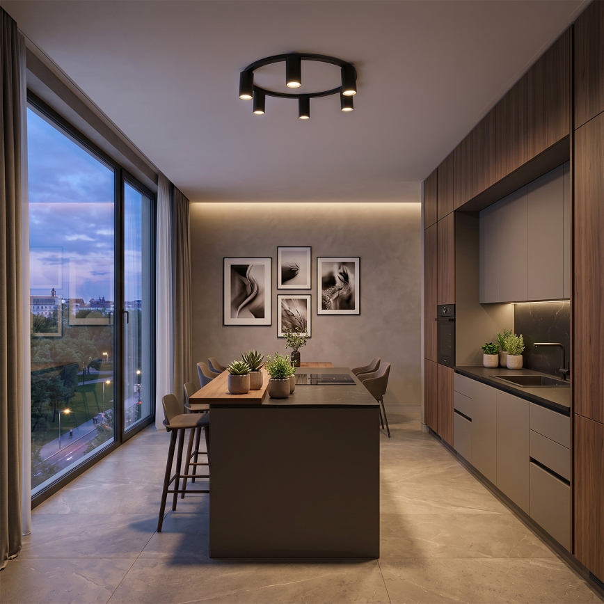 BRILAGI - Ceiling light SELE 6xGU10/30W/230V black
