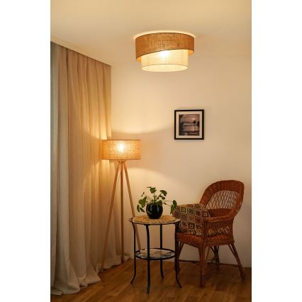 Brilagi - Ceiling light SHINE 1xE27/15W/230V d. 50 cm beige/creamy