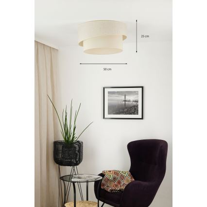 Brilagi - Ceiling light SHINE 1xE27/15W/230V d. 50 cm creamy