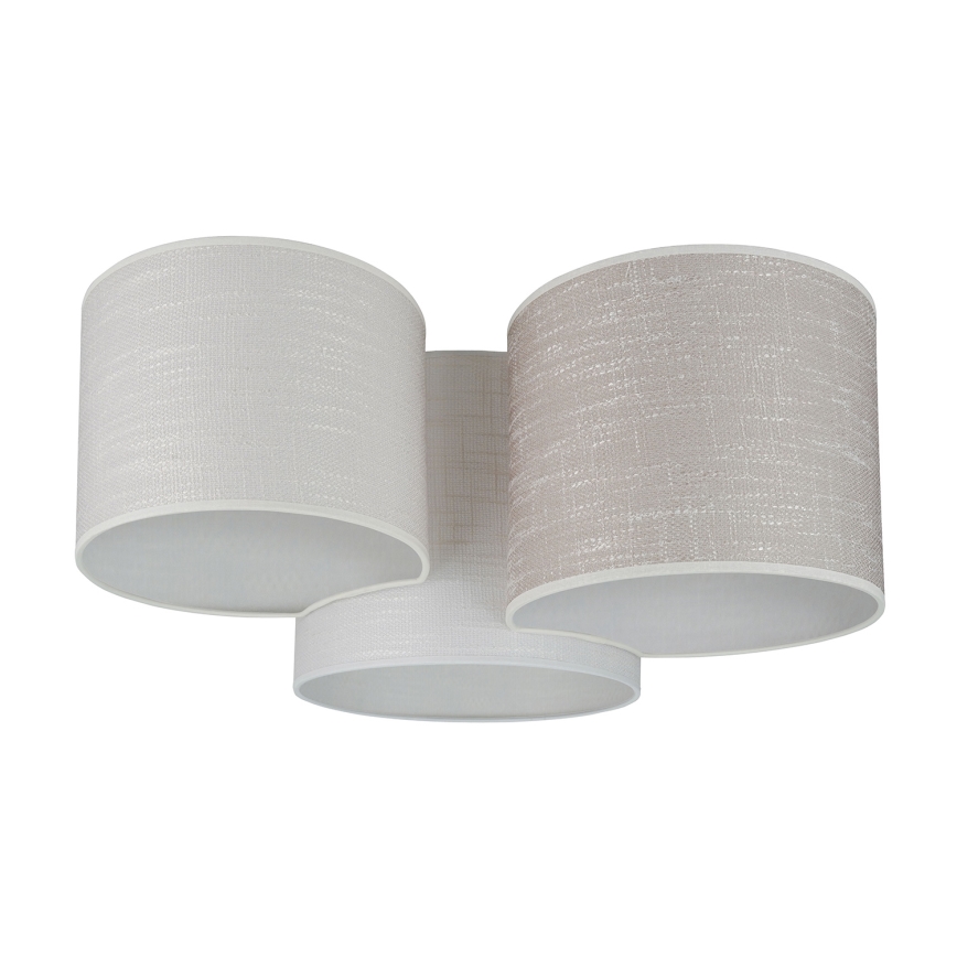 Brilagi - Ceiling light SNAKE 3xE27/15W/230V grey/creamy