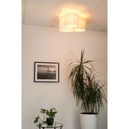 Brilagi - Ceiling light SNAKE 3xE27/15W/230V grey/creamy