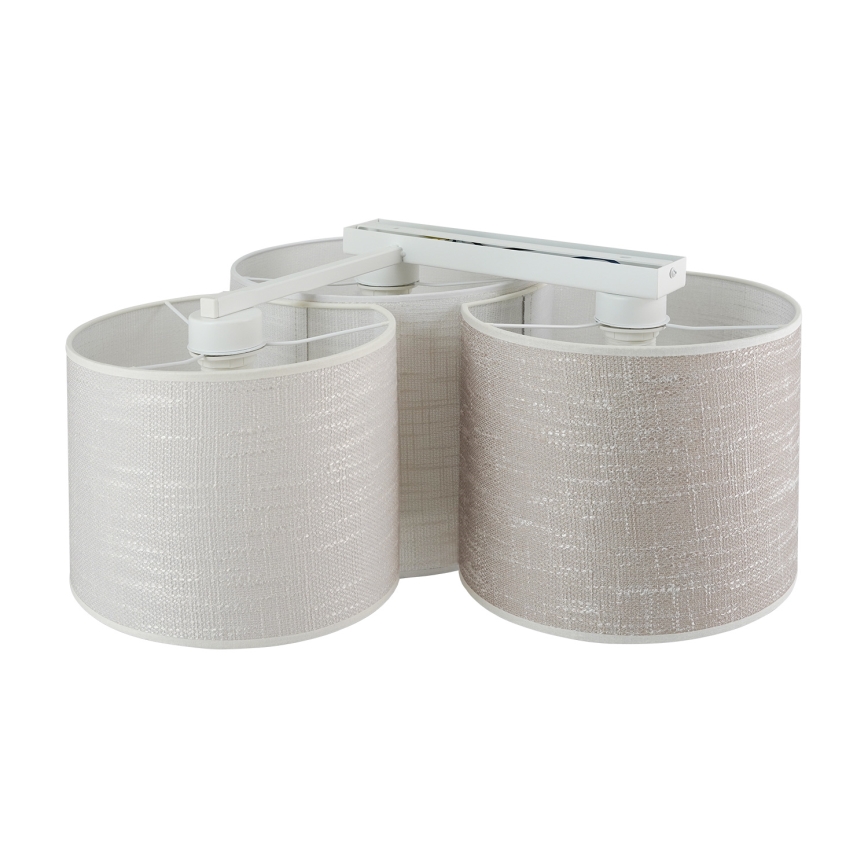 Brilagi - Ceiling light SNAKE 3xE27/15W/230V grey/creamy