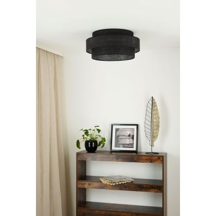 Brilagi - Ceiling light SPACE YUTE LED/12W/230V d. 50 cm 3000K/4000K/6400K black