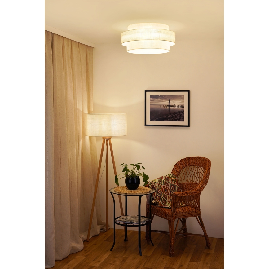Brilagi - Ceiling light SPACE YUTE LED/12W/230V d. 50 cm 3000K/4000K/6400K creamy
