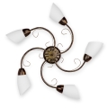 BRILAGI - Ceiling light VINE 5xE27/40W/230V Ø 75 cm patina/brass