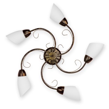 BRILAGI - Ceiling light VINE 5xE27/40W/230V Ø 75 cm patina/brass