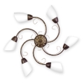 BRILAGI - Ceiling light VINE 6xE27/40W/230V Ø 75 cm patina/brass