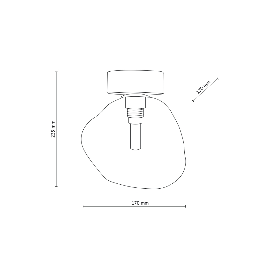 Brilagi - Ceiling light VULCANO 1xG9/8W/230V black/smoked black