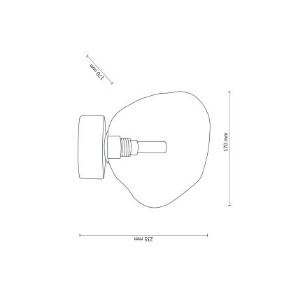 Brilagi - Ceiling light VULCANO 1xG9/8W/230V brown/smoked beige