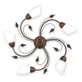 BRILAGI - Ceiling light WILLOW 5xE27/40W/230V Ø 75 cm bronze