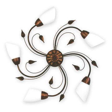 BRILAGI - Ceiling light WILLOW 5xE27/40W/230V Ø 75 cm bronze