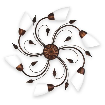 BRILAGI - Ceiling light WILLOW 6xE27/40W/230V Ø 75 cm bronze