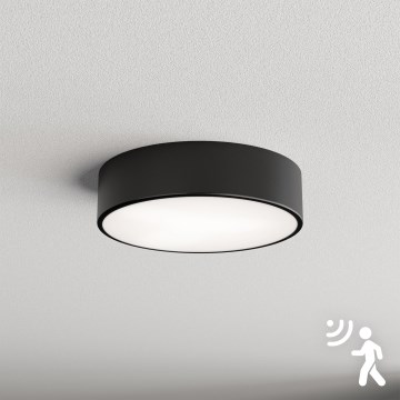 Brilagi - Ceiling light with sensor CLARE 2xE27/40W/230V d. 30 cm black