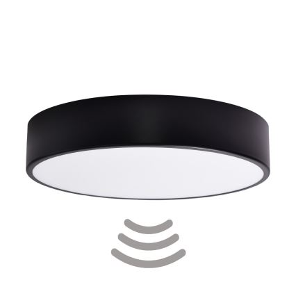 Brilagi - Ceiling light with sensor CLARE 3xE27/24W/230V d. 40 cm black