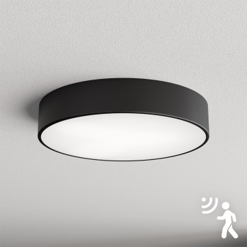 Brilagi - Ceiling light with sensor CLARE 3xE27/40W/230V d. 40 cm black