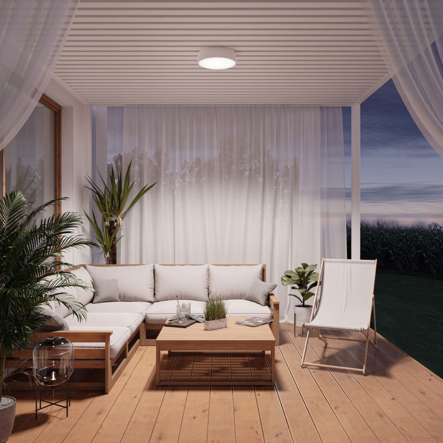 Brilagi - Ceiling light with sensor CLARE 3xE27/40W/230V d. 40 cm white