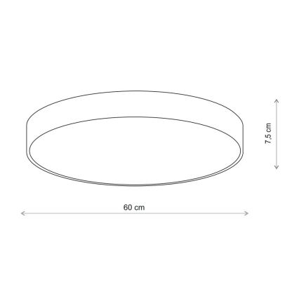 Brilagi - Ceiling light with sensor CLARE 5xE27/40W/230V d. 60 cm beige