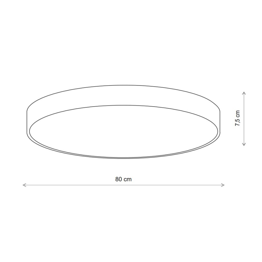 Brilagi - Ceiling light with sensor CLARE 6xE27/24W/230V d. 80 cm beige