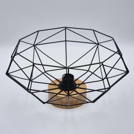 Brilagi - WOODY BASKET Ceiling light 1xE27/60W/230V Ø 40 cm Oak