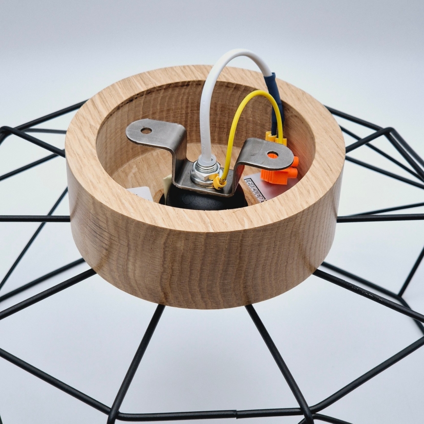 Brilagi - Ceiling light WOODY BASKET 1xE27/60W/230V oak walnut