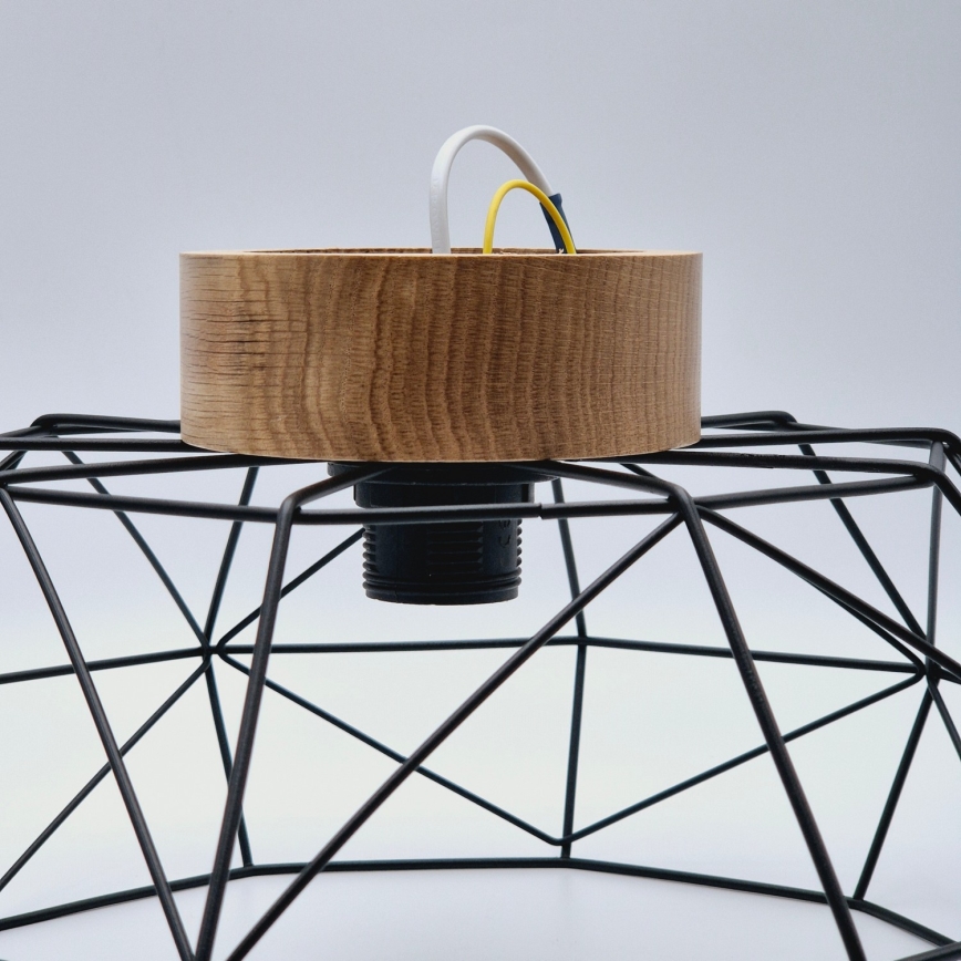 Brilagi - Ceiling light WOODY BASKET 1xE27/60W/230V oak walnut