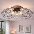 BRILAGI - Ceiling light WOODY BASKET 3xE27/60W/230V dia. 80 cm oak