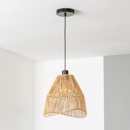 Brilagi - CERIA BOHO LED Cable Pendant, 1xE27/40W/230V, Ø 30 cm, Brown