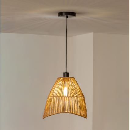 Brilagi - CERIA BOHO LED Cable Pendant, 1xE27/40W/230V, Ø 30 cm, Brown