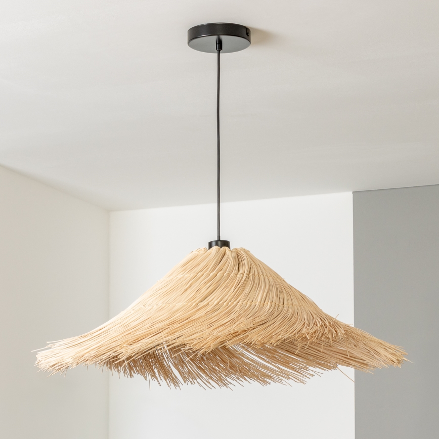 Brilagi - CERIA BOHO LED cable pendant lamp, 1x E27/40W/230V, Ø 70 cm, rattan