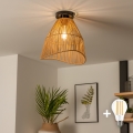BRILAGI - CERIA BOHO LED Flush-Mount Ceiling Light 1xE27/40W/230V Ø 30 cm Brown