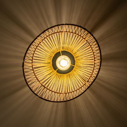 Brilagi - CERIA BOHO LED Flush-Mount Ceiling Light 1xE27/40W/230V Ø 30 cm Brown