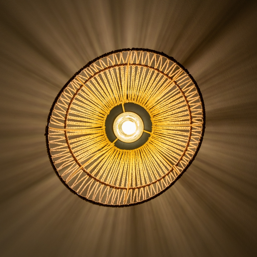 Brilagi - CERIA BOHO LED Flush-Mount Ceiling Light 1xE27/40W/230V Ø 30 cm Brown