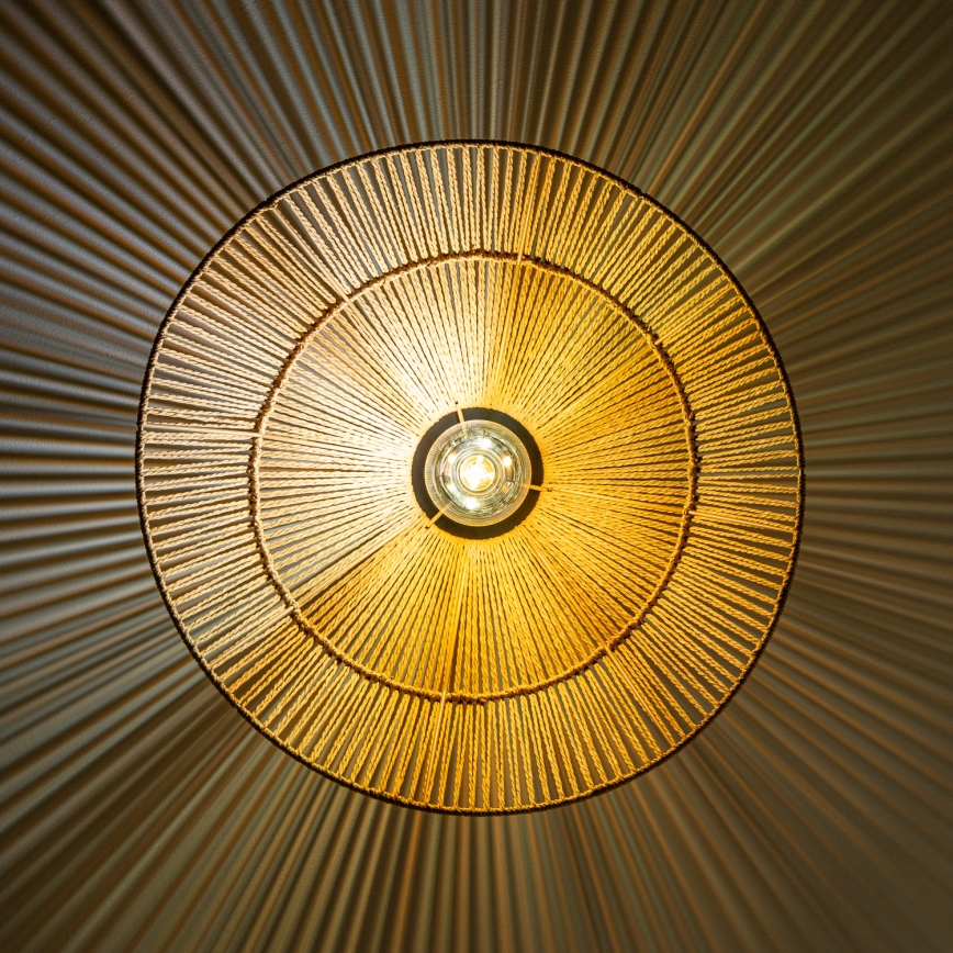 Brilagi - CERIA BOHO LED Flush-Mount Chandelier 1x E27/40W/230V, Ø 50 cm, Brown