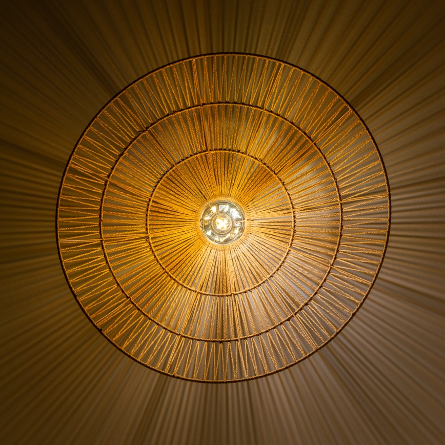 Brilagi - CERIA BOHO LED Flush-Mount Chandelier 1x E27/40W/230V, Ø 70 cm, Brown