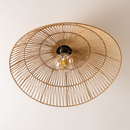 Brilagi - CERIA BOHO LED Flush-Mount Chandelier 1x E27/40W/230V, Ø 70 cm, Brown