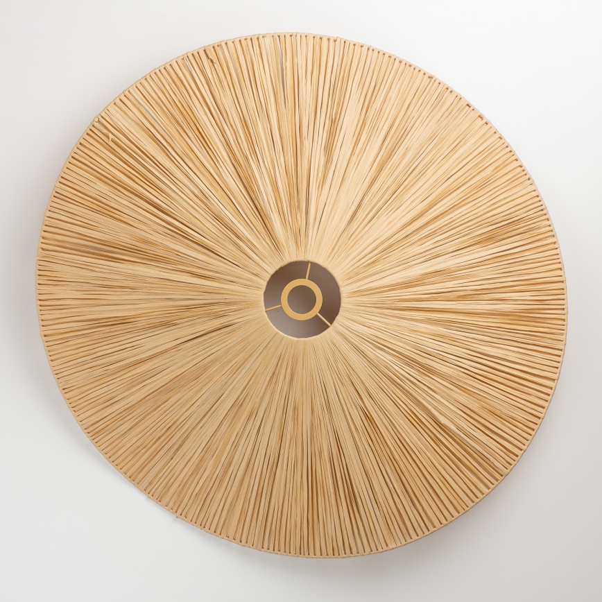 Brilagi - CERIA BOHO LED Flush-Mount Chandelier 1xE27/40W/230V Ø 80 cm Raffia/Oak