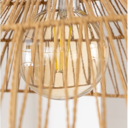 Brilagi - CERIA BOHO LED Pendant Lamp on Cable, 1x E27/40W/230V, Ø 70 cm, Brown