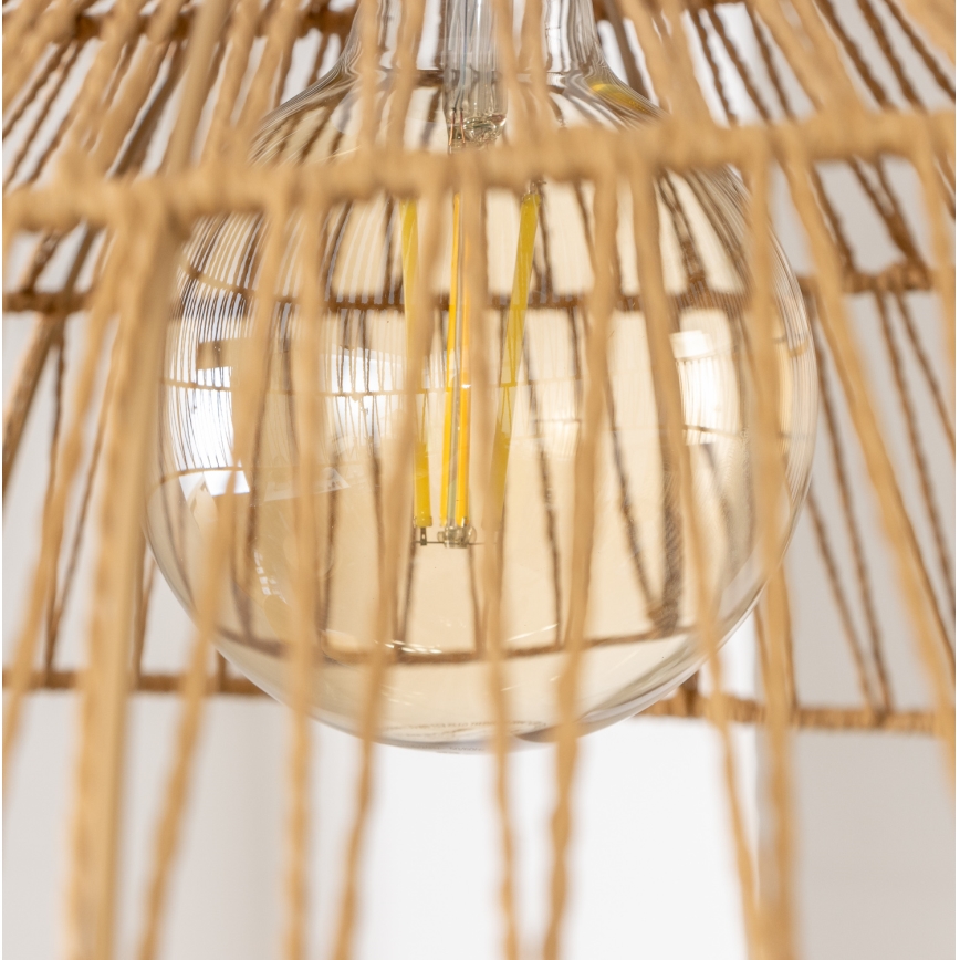 Brilagi - CERIA BOHO LED Pendant Lamp on Cable, 1x E27/40W/230V, Ø 70 cm, Brown