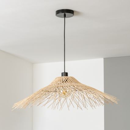 Brilagi - CERIA BOHO LED pendant light on cable 1xE27/40W/230V, diam. 100 cm, bamboo