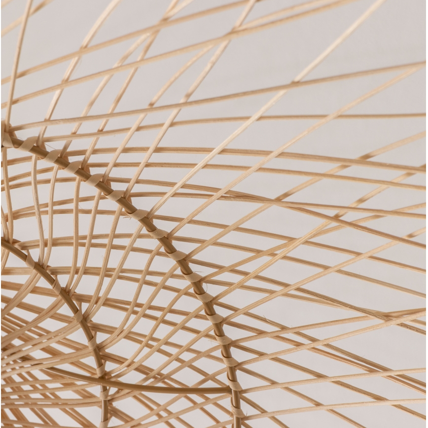 Brilagi - CERIA BOHO LED pendant light on cable 1xE27/40W/230V, diam. 100 cm, bamboo