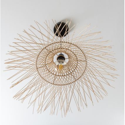 Brilagi - CERIA BOHO LED pendant light on cable 1xE27/40W/230V, diam. 100 cm, bamboo