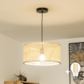 BRILAGI - CERIA BOHO LED Pendant Light on Cable 1xE27/40W/230V Ø 25 cm Bamboo