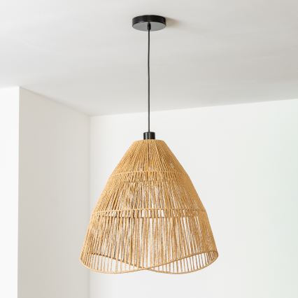 Brilagi - CERIA BOHO LED pendant light on cable 1xE27/40W/230V Ø 70 cm brown