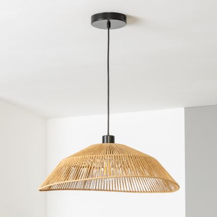 Brilagi - CERIA BOHO LED pendant light suspended on cable, 1x E27/40W/230V, Ø 50 cm, brown