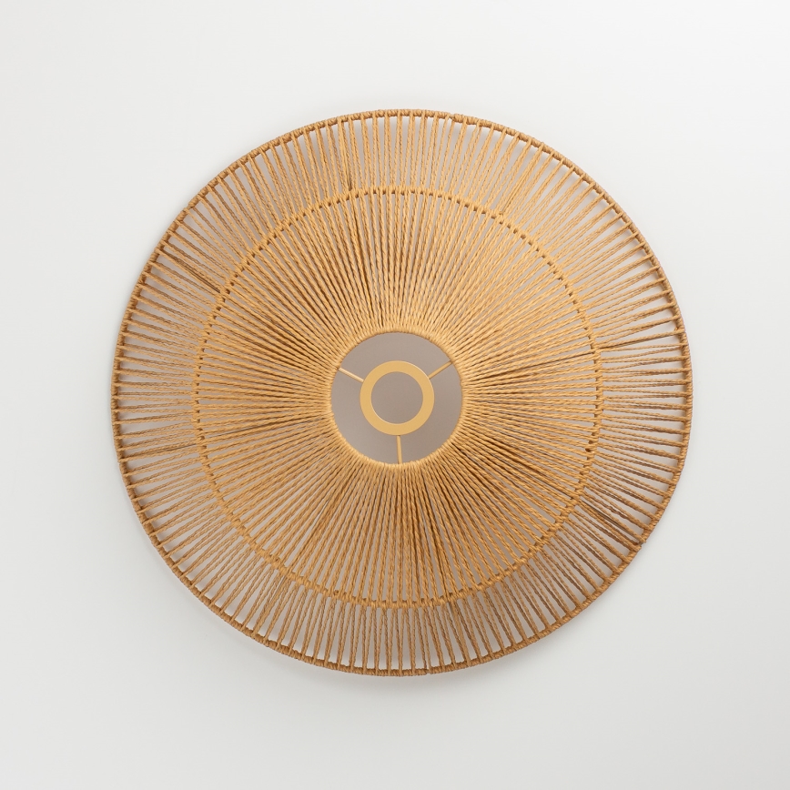 Brilagi - CERIA BOHO LED pendant light suspended on cable, 1x E27/40W/230V, Ø 50 cm, brown