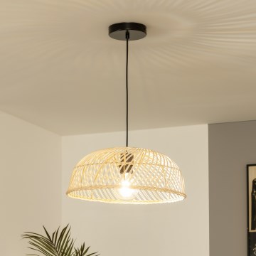 Brilagi - CERIA BOHO LED Pendant on Cable 1xE27/40W/230V Ø 60 cm Rattan