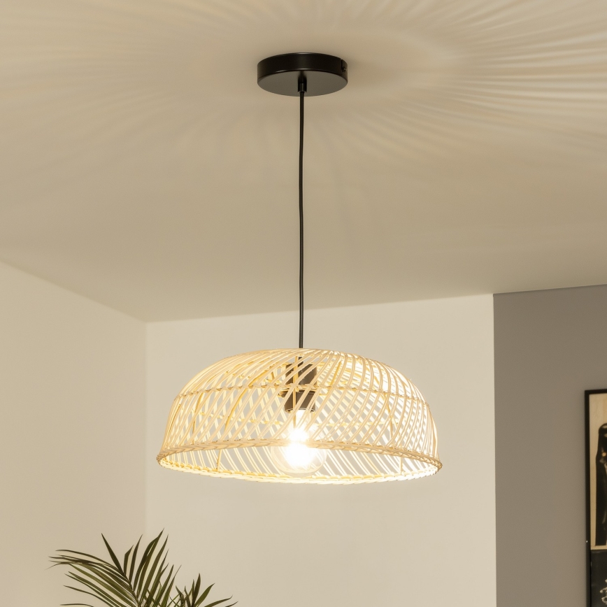 Brilagi - CERIA BOHO LED Pendant on Cable 1xE27/40W/230V Ø 60 cm Rattan