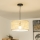 Brilagi - CERIA BOHO LED pendant on cord, 1x E27/40W/230V, Ø 40 cm, bamboo