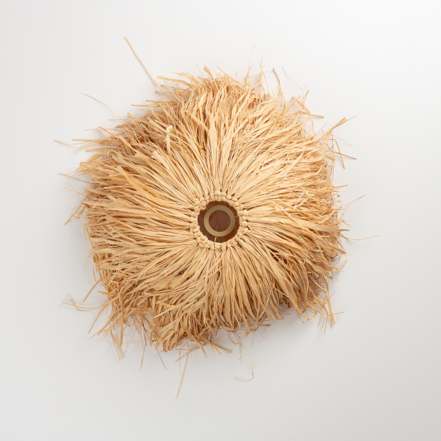 Brilagi - CERIA BOHO LED Pendant on Cord 1x E27/40W/230V Ø 40 cm Raffia